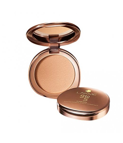 Lakme 9 to 5 Flawless Matte Complexion Compact Powder, Melon, Absorbs Oil, Conceals & Gives Radiant Skin - All Day Matte Finish Face Makeup, 8 g Brand: LAKMÉ